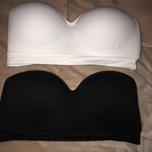Push-up seamless strapless bra set